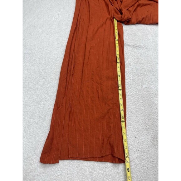 LSPACE x Anthropologie Jumpsuit Women Orange Kailani Beach Boho Vacay Size XL - Picture 5 of 10